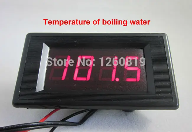 Цифровой термометр 12 в пост. Тока с высокой низкой сигнализацией 60 ~ 125 °