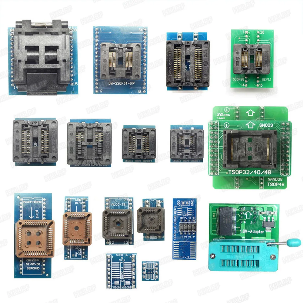 XGECU V9.0 TL866II Plus Bios Nand Programmer + 28 адаптеров TL866A TL866CS MiniPro PIC AVR 24 93 25 MCU Programmer|Интегральные