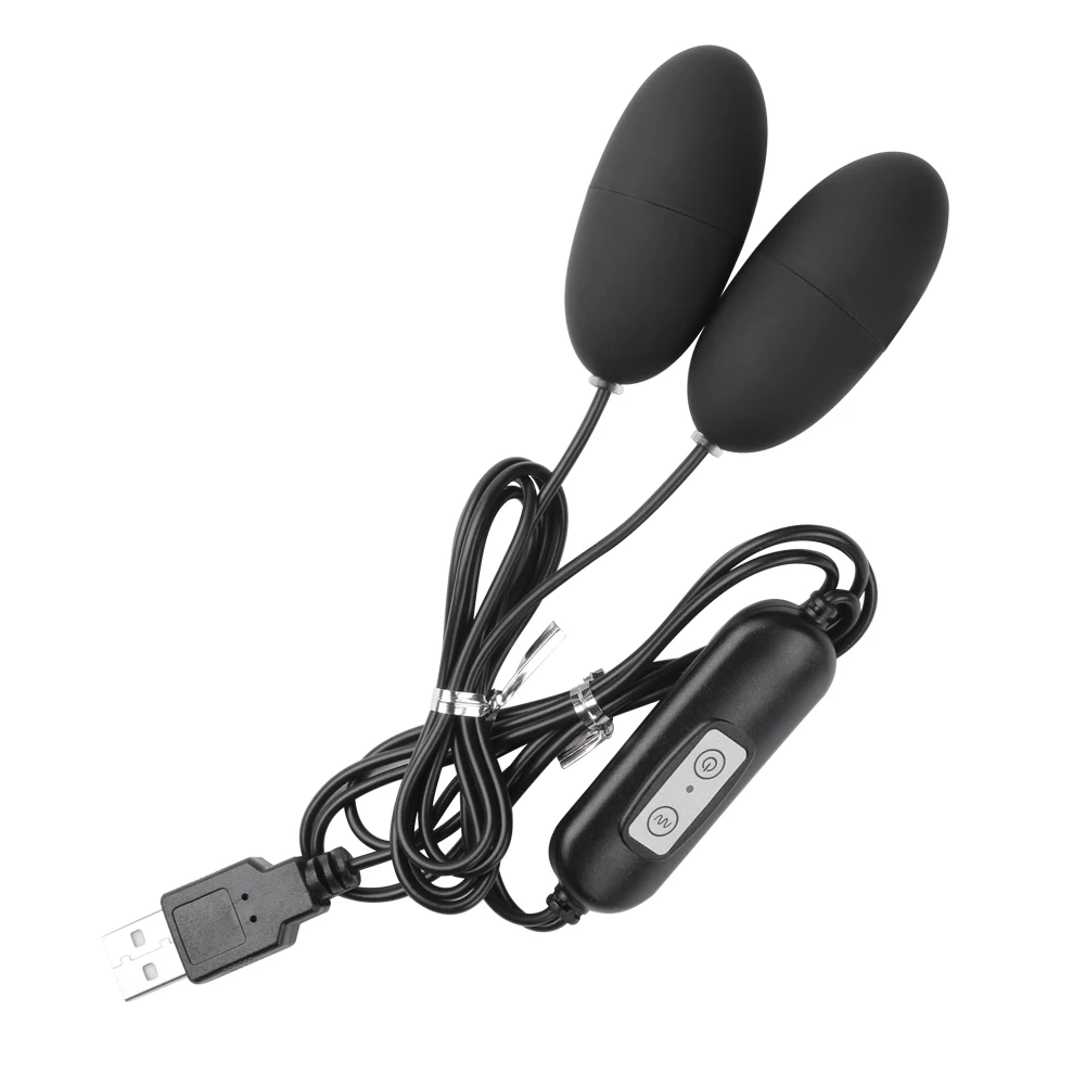 Двойной вибратор IKOKY с 12 частотами вибрирующий стимулятор клитора USB товары для