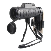 telescope outdoor sports field portable 40x60 mobile phone camera low light night vision single tube high power green film