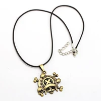 10pcslot one piece necklace tony tony chopper fashion rope pendant fans gift anime jewelry accessories