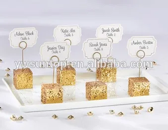 20 шт. украшения для свадебной вечеринки золотые блестящие держатели