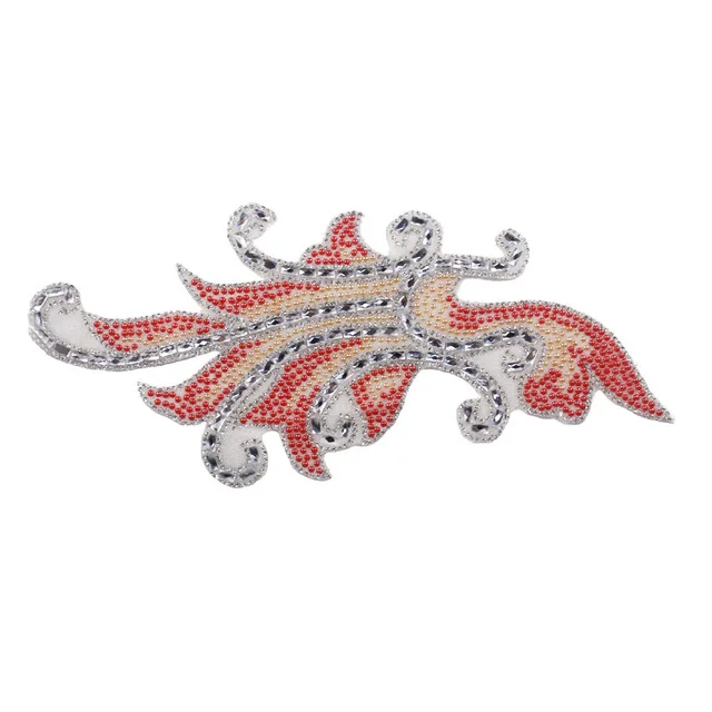 1 шт. бусины с кристаллами Стразы цветок аппликация горячей фиксации нашивки