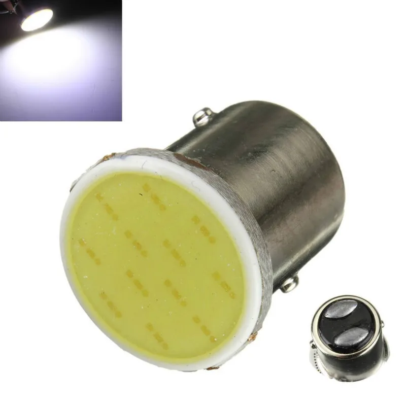 2x12V 1157 1016 BAY15D P21/5W белый светодиодный COB 12 чипов Автомобильная Тормозная лампа