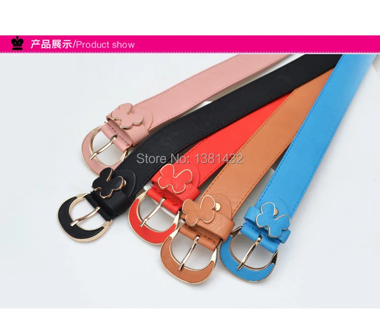 Hot sale lady classics fashionable top quality PU leather Design of porous casual joker 12 colors women belt free shipping | Аксессуары