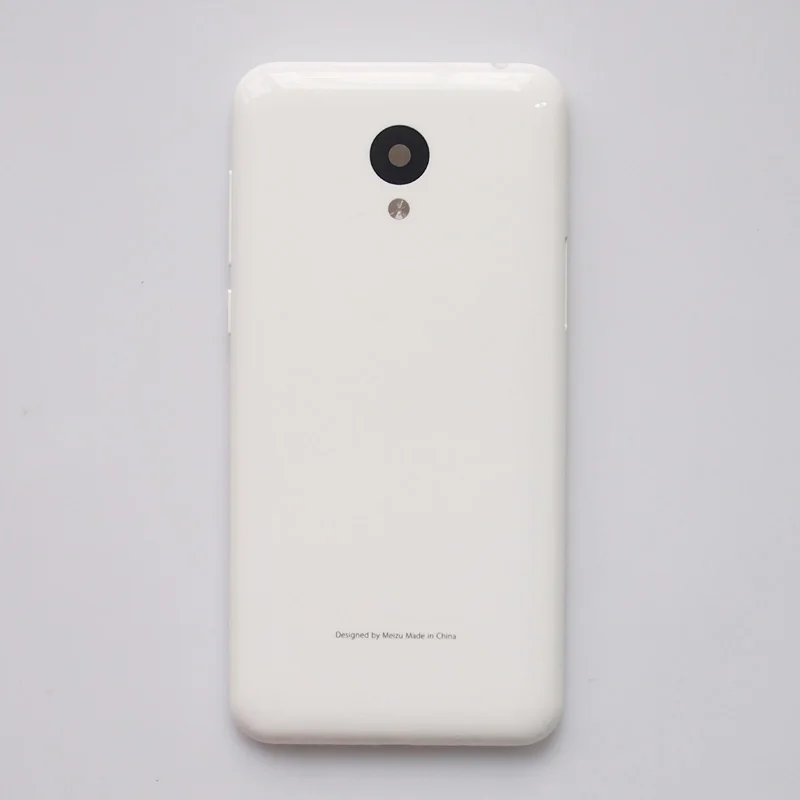 Baansam Батарея дверь задняя крышка чехол для MEIZU M2 Мини 5 дюймов с Камера объектив+ Мощность кнопки регулировки громкости - Цвет: Белый