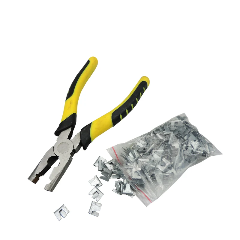 Chicken Rabbit cage Carbon Steel 600pcs Nail 1pcs Snap Pliers For Assembling The Cage Fastening Tool Group | Дом и сад