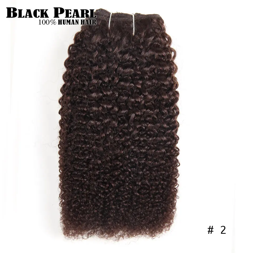 Фото Предварительно окрашенные 1 пучок афро курчавые волнистые человеческие волосы