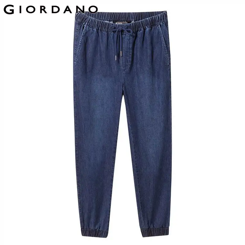 Giordano мужские тонкие Хлопчатобумажные брюки с эластичной талией имеется два