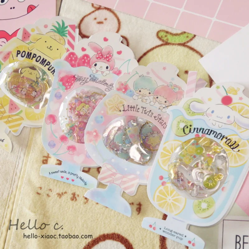 Мультфильм Печать хлопья Маленькие близнецы звезды cinnamoroll пудинг собака ПВХ стикер мороженое украшения Индекс стикер s для детей игрушки