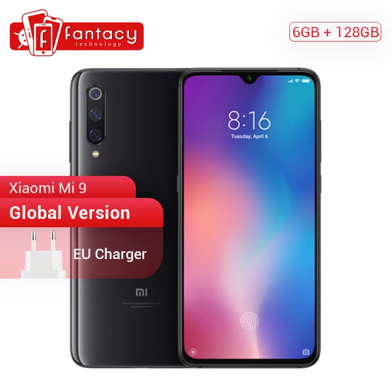 Глобальная версия Xiaomi mi 9 восьмиядерный смартфон Snapdragon 855 6 ГБ 128 39 &quotAMOLED дисплей