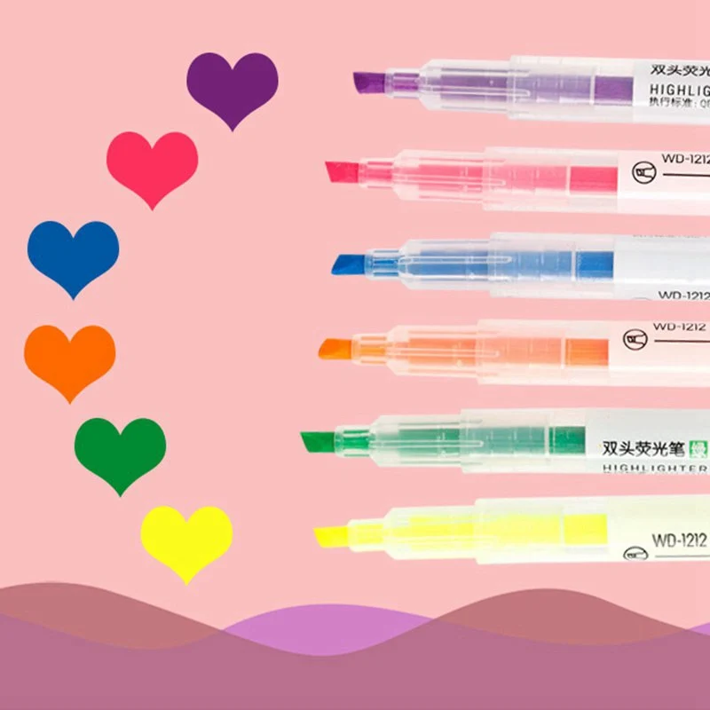 1 шт. милые двухглавые пастельные маркеры Kawaii Ручки mildliner для граффити живопись канцелярские принадлежности офисные школьные принадлежности