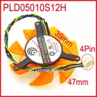 PLD05010S12H PLD05010S12L 12 В 0,20a 47 мм 39x39x39 мм 4-контактный охлаждающий вентилятор для графической карты ZOTAC