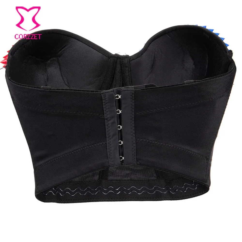 Женский Готический бюстгальтер с заклепками эффектом пуш ап|bra up|plus braup bra |