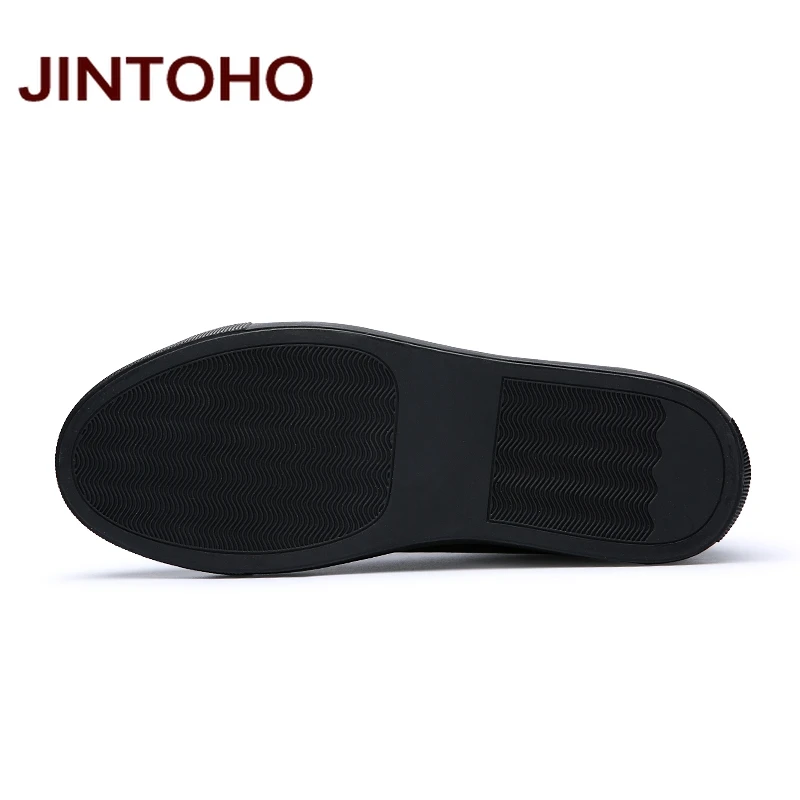 JINTOHO Men Genuine Leather Shoes Fashion Black Pure Male Casual Shose Designer Flats Mens Moccasins | Обувь