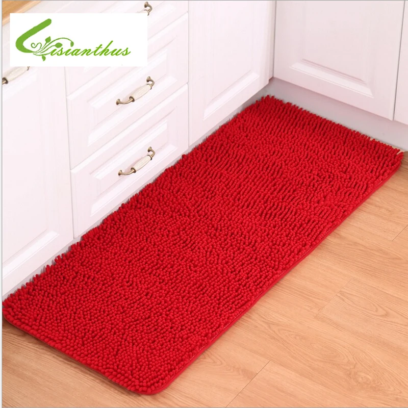 Коврик плюшевый из микрофибры впитывающий Мягкий Нескользящий для кухни