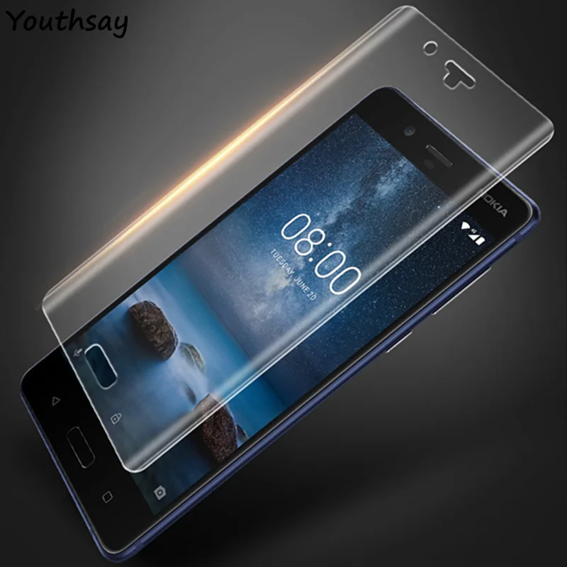 Мягкая защитная пленка для Nokia 8 защита экрана полное покрытие нано Защитное