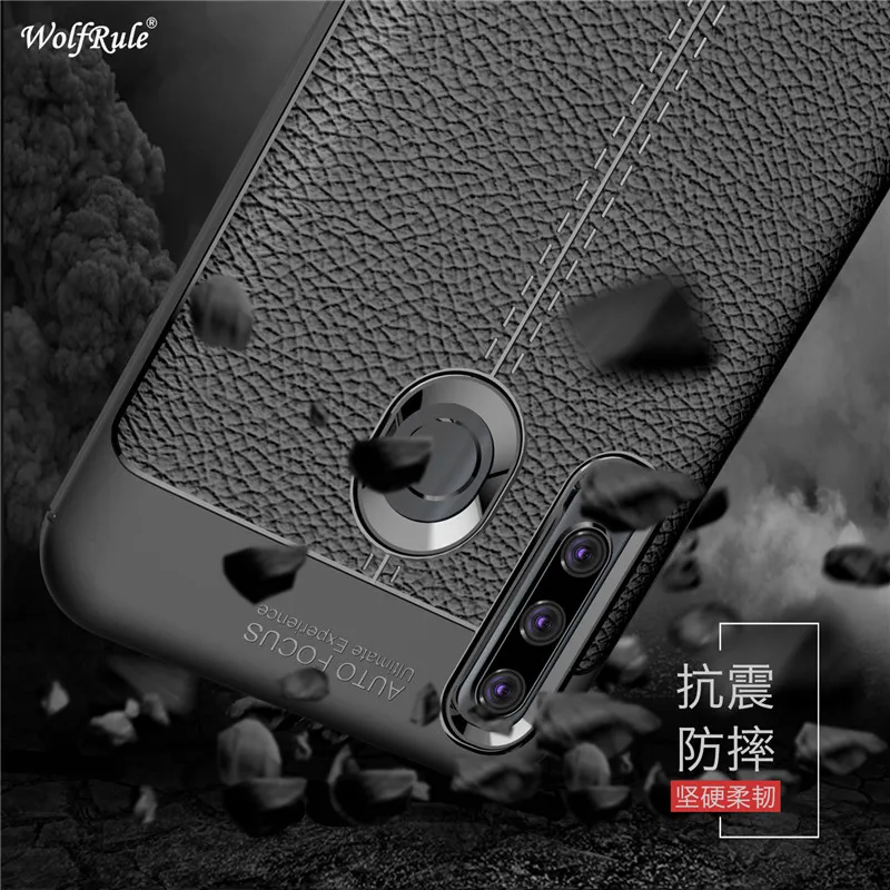 WolfRule чехол Huawei Honor 10i для телефона противоударный роскошный кожаный мягкий ТПУ HRY