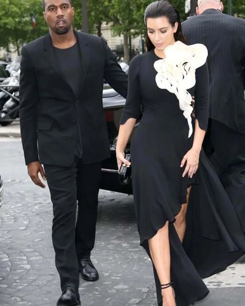 Дизайна Kim Kardashian сонцезащитные очки вечерние платья с длинными рукавами больших