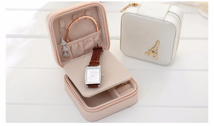 Jewelry Packaging Box Casket Box For Exquisite Makeup Case Cosmetics Beauty Organizer Container Boxes Graduation Birthday Gift