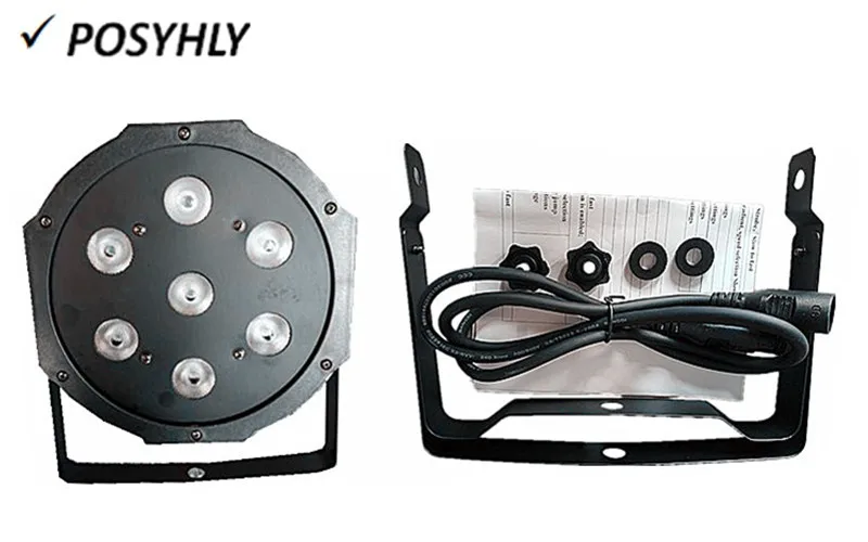 40 шт/7X10W led Par огни RGBW 4в1 плоский par dmx512 сценические профессиональное dj