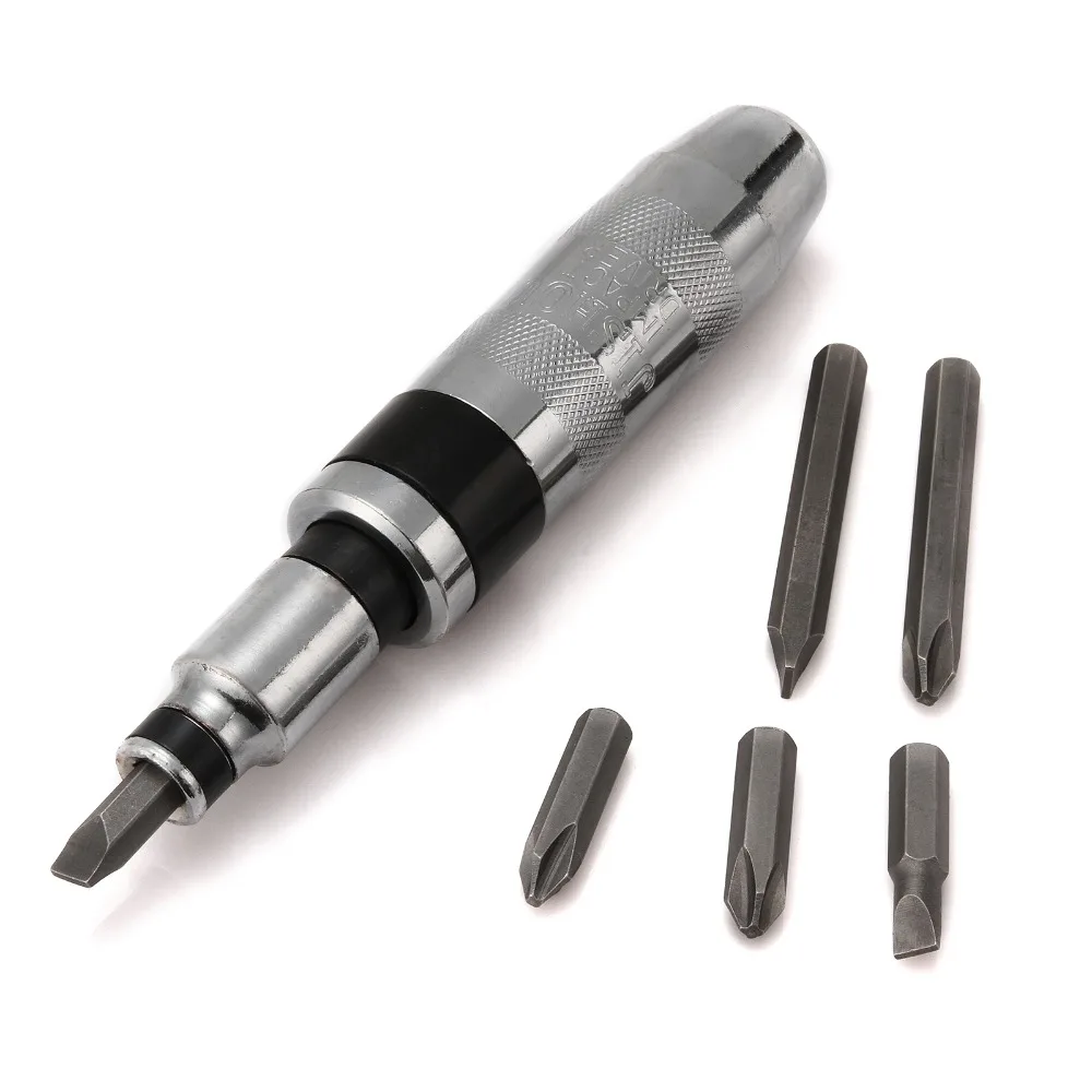 

7pcs red box Heavy Duty Impact Chrome vanadium Steel Percussive Drilling Multi Function Screwdriver set