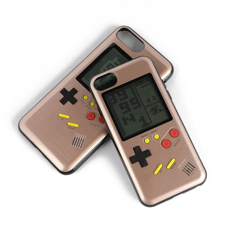 Двойного назначения игры игроки тетрис телефона чехол для Iphone х Ручные игры Телефон защитных чехлов игры телефоны протектор крышка чехол тетрис тетрис сехол тетрис тетрисы