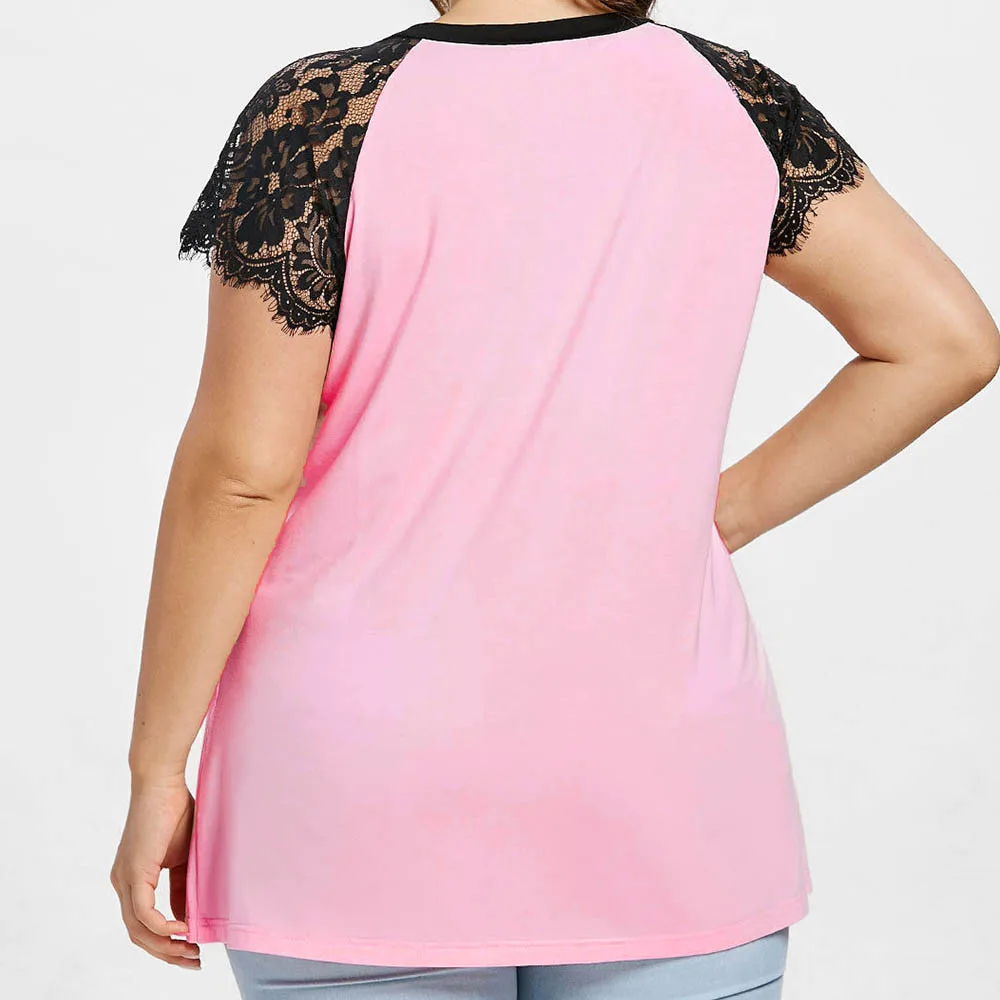 Женский топ с бисером кружевной v образным вырезом и коротким рукавом модель