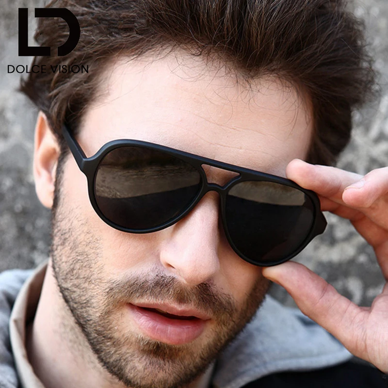 Dolce vision черные солнцезащитные очки-авиаторы Для мужчин брендовые дизайнерские