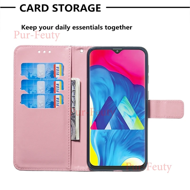 Для Etui samsung Galaxy A10 10A A105FD A105F/DS кожаный бумажник панда флип чехлы для Galaxy A 10 SM-A105FD SM-A105F/DS