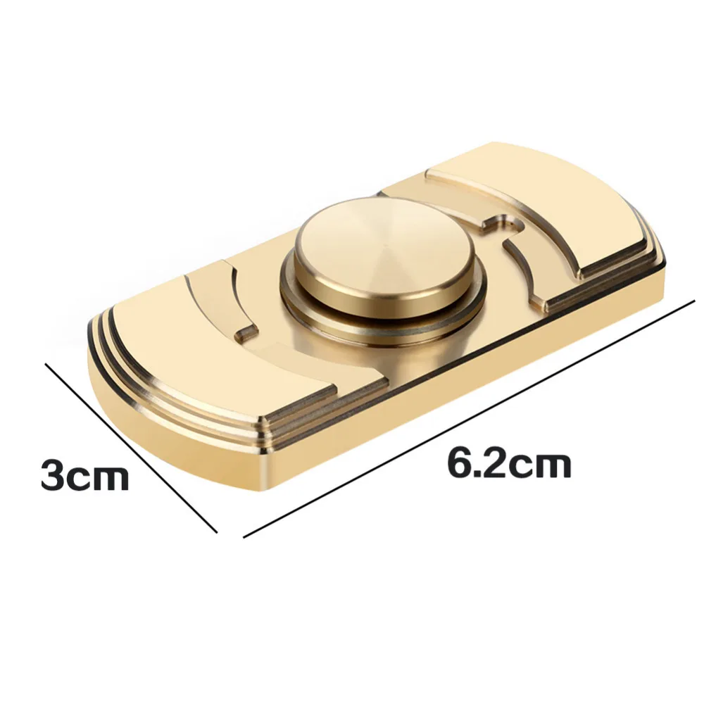 YKLWorld Полный латунь ручной блесны Медь непоседы игрушка EDC палец Spinner Для аутизм и