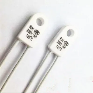 

5pcs RH/Tf 95 115 125 130 135 150 180 230Degrees Celsius 15A 250V Temperature fuse Thermal links Over temperature protector