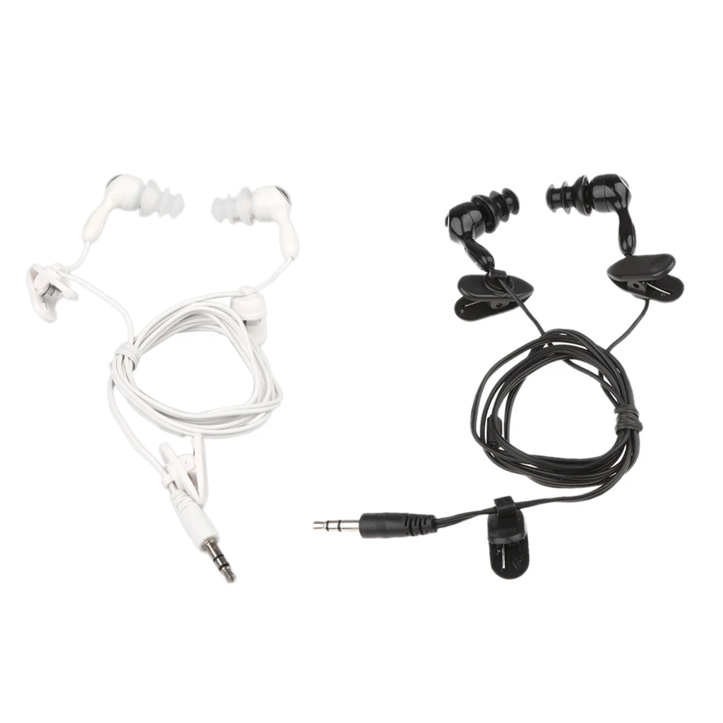 3.5mm Waterproof Earphone Stereo Swimming Soft Plastic & Silicone Ear Cap for MP3 Radio iPod|Наушники и гарнитуры| |