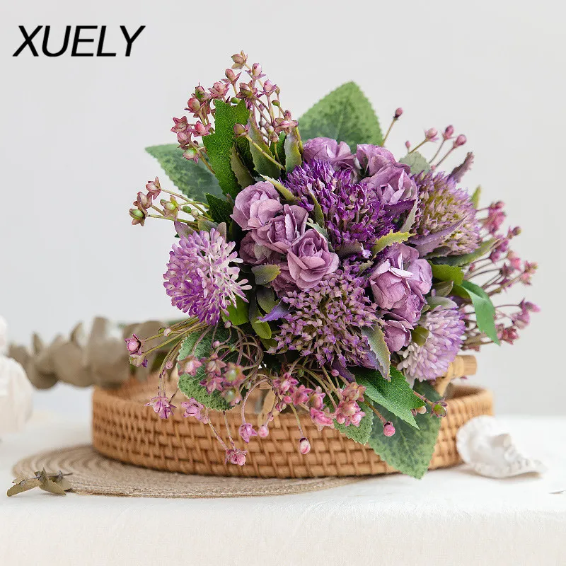 Nordic simulation bouquets modern hand holding fake flower home display flowers wedding photography props decorative | Дом и сад