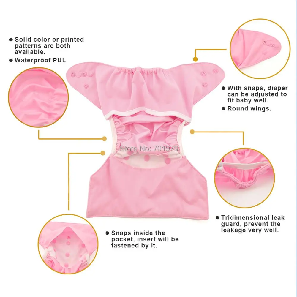 U pick Alva Baby 1 шт многоразовые и моющиеся подгузники