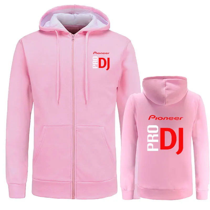 pink Pioneer Pro свитшот с надписью DJ Клубные Cdj Nexus аудио Ddj Толстовка Для мужчин Для женщин Повседневное флис Для мужчин s толстовки с капюшоном в стиле «хип-хоп» с капюшоном - Цвет: pink