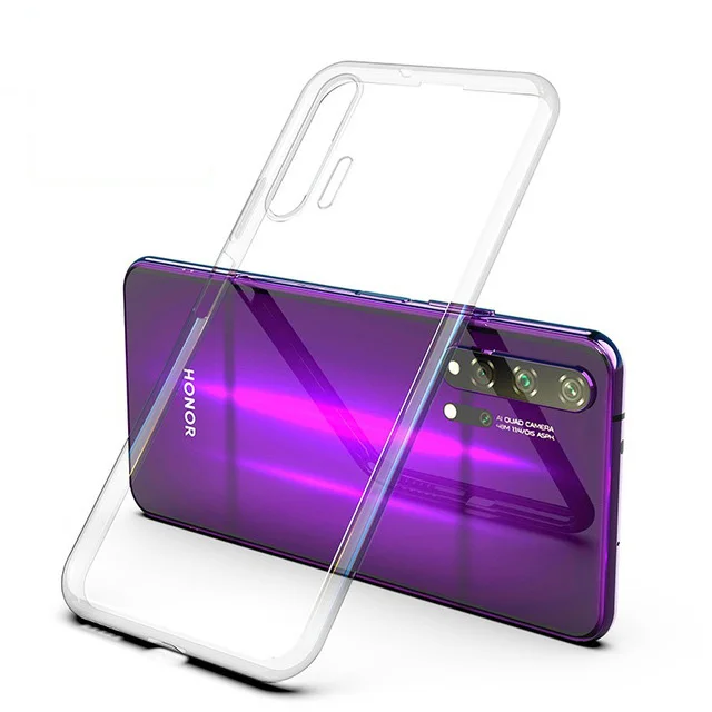 Full Clear Чехол для huawei Honor 20 Pro 20i View 20 с 3D лазерным напылением, силиконовый мягкий чехол из ТПУ с яркими кристаллами на заднюю панель телефона для Honor 20, чехол - Цвет: Full Clear