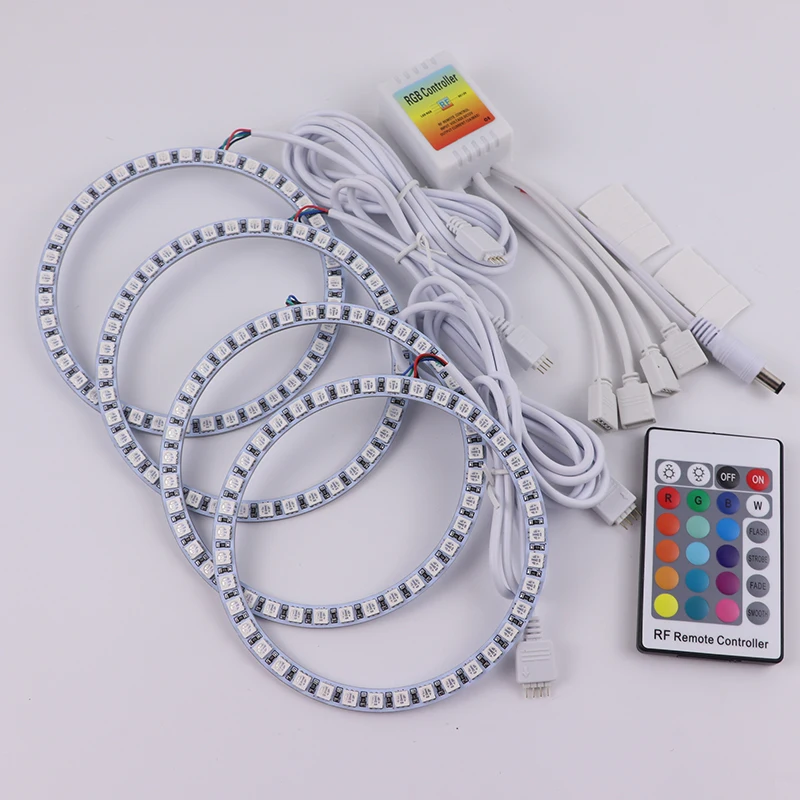 Разноцветный RGB светодиодный пульт дистанционного управления Angel Eyes Halo Ring Eye RF для