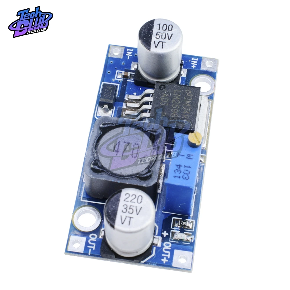 5 шт. DC-DC понижающий преобразователь LM2596 Шаг вниз Вход 4 V-35 V Выход 1,23 V-30 V DC-DC понижающий Питание Регулятор модуль