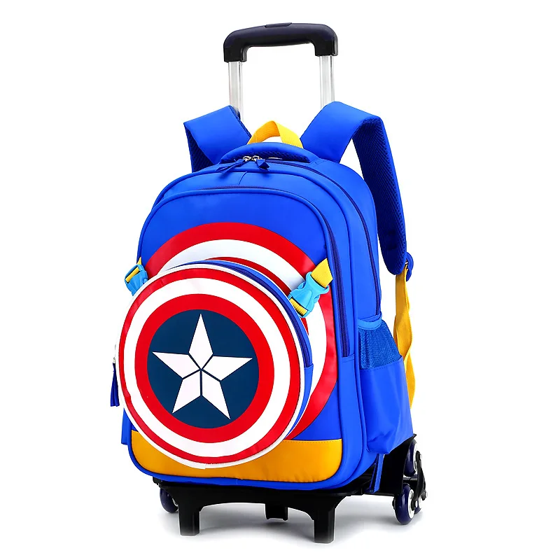 Trolley Children School Bags Mochilas Kids Backpacks With Wheel Trolley Luggage For Girls backpack Escolar Backbag Schoolbag