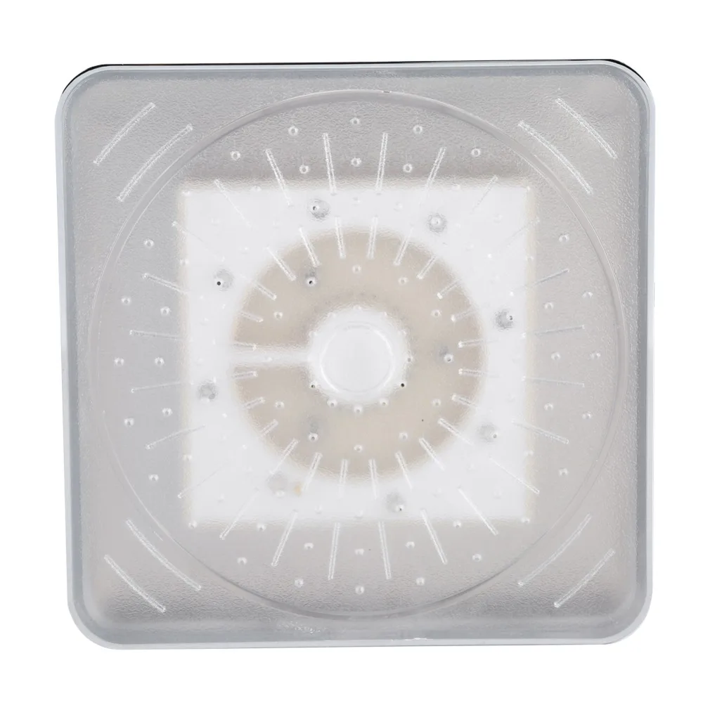 6 дюймов квадратная душевая головка для дождя Светодиодная лампа 3 цвета меняющая