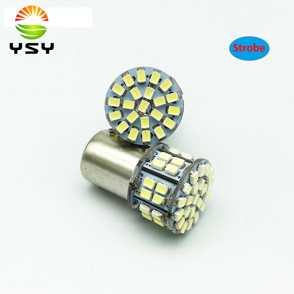 YSY 2 шт. Стробоскоп/Вспышка P21W 1156 BA15S 50 светодиодов 1206 3020 50SMD автомобильные