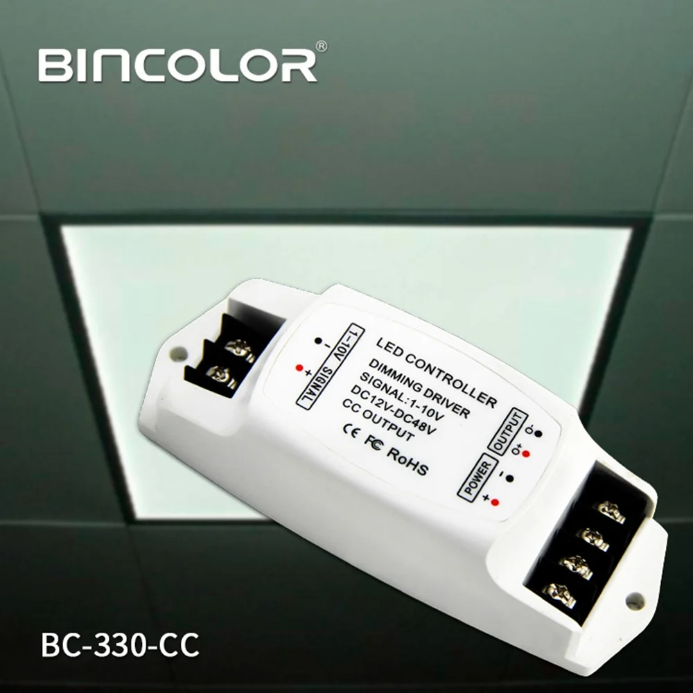 BC-330-CC LED PWM диммер 0-10V 350mA/700mA/1050mA постоянного тока СИД ШИМ Диммируемый драйвер для