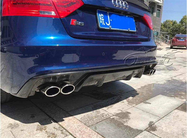 Для Audi A5 S5 Sportback Sports edition 2008- углеродное волокно задний спойлер высокого качества бампер диффузор авто аксессуары