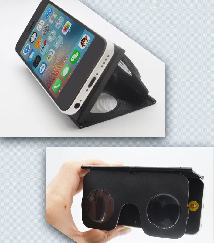 Google картон HeadMount VR BOX 2.0 Версия Виртуальная 3D Очки для 4.0 &quot 6.0&quot Смартфон|vr box|box 2.03d