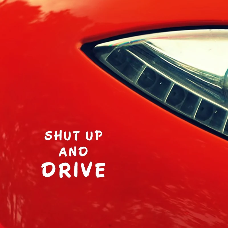 YJZT 12 см * 8 9 Виниловая наклейка с надписью Keep UP AND DRIVE Веселая Деревня грузовик