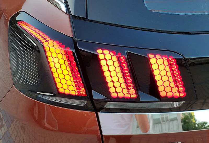Автомобильные аксессуары для peugeot 3008/3008 GT, задний светильник, сотовый защитный стикер, аксессуары