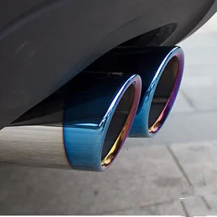 1 пара хромированный глушитель выхлопной трубы из нержавеющей стали для Audi A1 A3 A4 A5