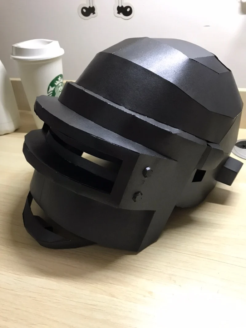 

3D Paper Mask Fashion Three Lever Head Costume Cosplay DIY Paper Craft Model Mask Christmas Halloween Prom Party Gift