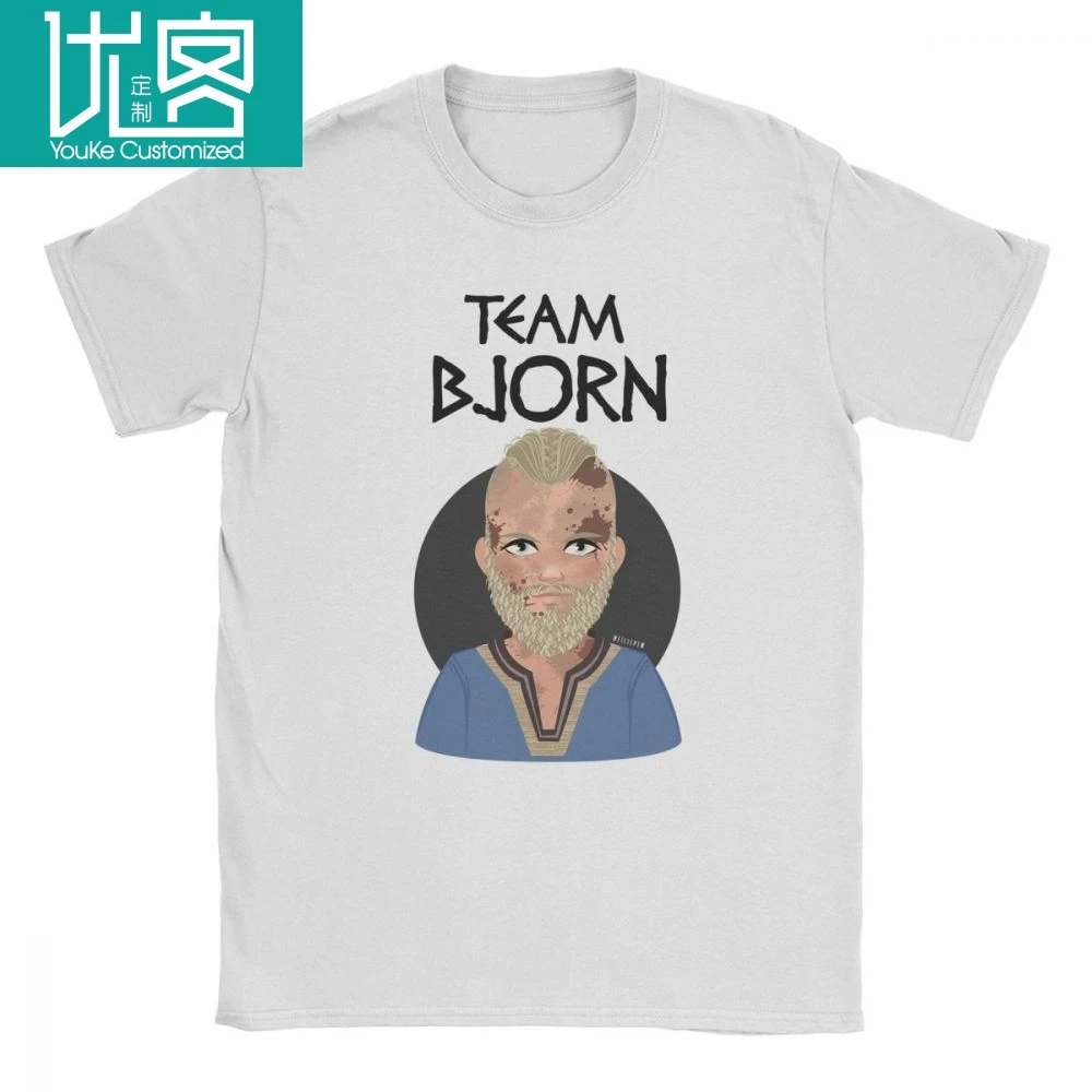 Мужская футболка Bjorn Vikings новинка с короткими рукавами одежда круглым вырезом